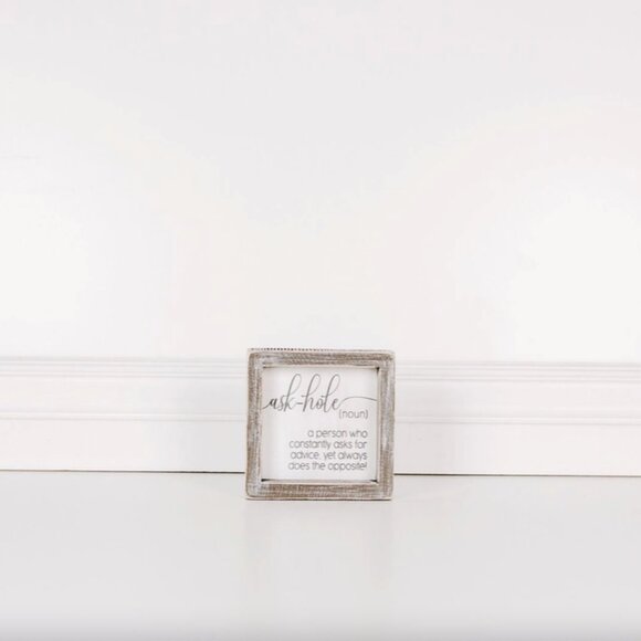 ($8) Ask-Hole Sign - Picture 2 of 2